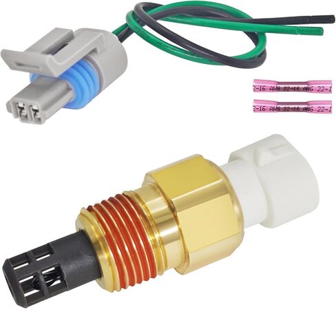 25036751 Intake Air Temperature Sensor Kit w/Pigtail Harness - Fits for GM, Buick, Cadillac, Chevrolet, GMC, Oldsmobile, Pontiac (1985-2009 Models) - Replaces 25036751, 25037225, 25037334 in Saudi Arabia
