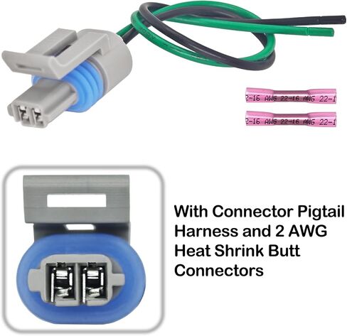 25036751 Intake Air Temperature Sensor Kit w/Pigtail Harness - Fits for GM, Buick, Cadillac, Chevrolet, GMC, Oldsmobile, Pontiac (1985-2009 Models) - Replaces 25036751, 25037225, 25037334 in Saudi Arabia