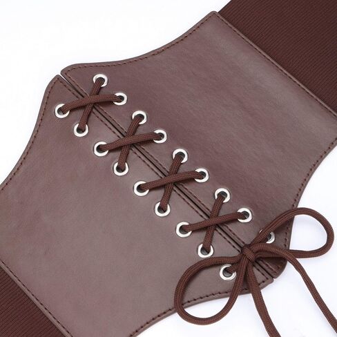 Ayliss 3PCS Renaissance Belt Set Pouch Coin Purse Faux Leather Corset Waist Belt Medieval Festival Accessories Costume in Saudi Arabia