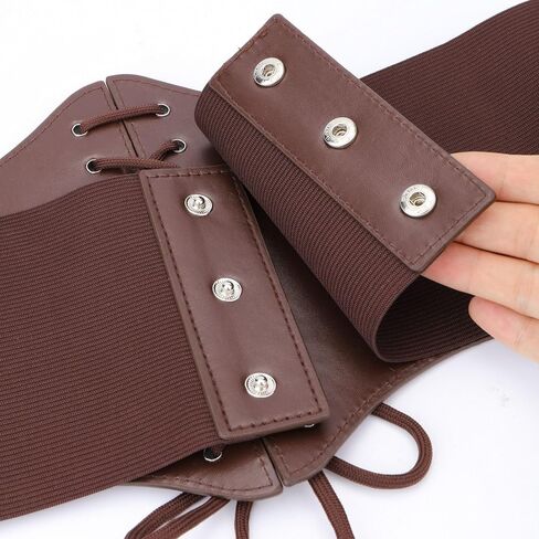 Ayliss 3PCS Renaissance Belt Set Pouch Coin Purse Faux Leather Corset Waist Belt Medieval Festival Accessories Costume in Saudi Arabia