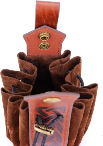 Ayliss 3PCS Renaissance Belt Set Pouch Coin Purse Faux Leather Corset Waist Belt Medieval Festival Accessories Costume in Saudi Arabia