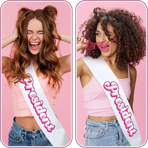 Sash Female Role-Playing Supplies with Pins for Halloween Events Elections Parties and Activities (President) in Saudi Arabia