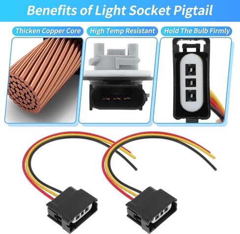 2 مجموعة إشارة انعطاف الإشارة مصباح مصباح مصباح الفرامل موصل الخنازير تسخير لفورد F-150 التركيز ل Lincoln MKX لـ Mercury Mariner No.2U5Z-13411-DA/2U5Z13411DA in Saudi Arabia