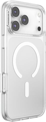 PopSockets iPhone 17 Pro Max Phone Case Compatible with MagSafe, for iPhone 17 Pro Max, Wireless Charging Compatible, Case Only - Clear in Saudi Arabia