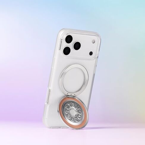PopSockets iPhone 17 Pro Max Phone Case Compatible with MagSafe, for iPhone 17 Pro Max, Wireless Charging Compatible, Case Only - Clear in Saudi Arabia