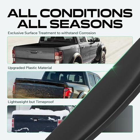 YHTAUTO Tailgate Molding Cap Fit For Chevrolet Avalanche 1500/2500 2002 | Texture Gray Rear Upper Side Tailgate Top Cap Protector Molding Trim Cover in Saudi Arabia
