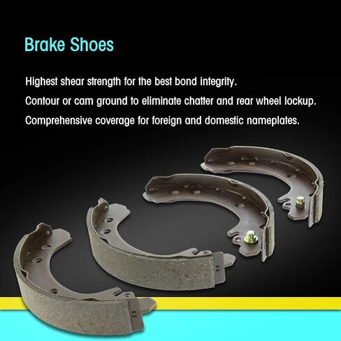AutoDN Rear Parking Brake Shoes Compatible With 2003-2004 Dodge Dakota in Saudi Arabia