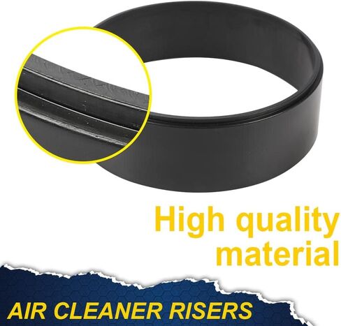 PIT66 4Pcs Air Cleaner Spacer Plastic Compatible with Edelbrock Holley Riser 1/2"-2"Kit Black in Saudi Arabia