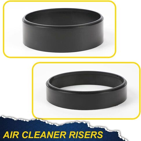PIT66 4Pcs Air Cleaner Spacer Plastic Compatible with Edelbrock Holley Riser 1/2"-2"Kit Black in Saudi Arabia