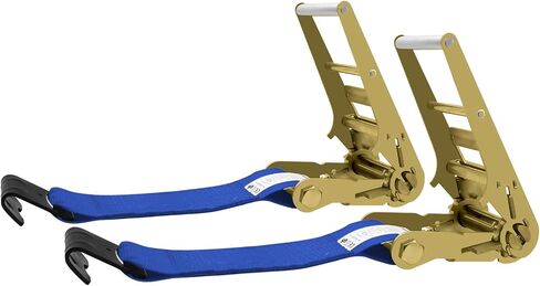 2 حزمة 4 بوصة راتشيت خطاف شقة الأزرق X12 بوصة (بدون حزام) ، متوافق مع 4 بوصة الأشرطة winch للمقطورة المسطحة in Saudi Arabia