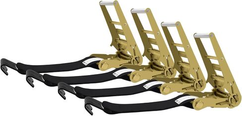 4 Pack 4 inch Ratchet Flat Hook Heavy Duty Black x12 inch(No Strap), Compatible with 4 inch Winch Straps for Flatbed Trailer in Saudi Arabia