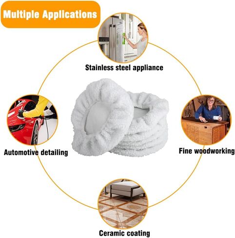 4 PCS CAR CAR PADS 5-6 Inch-منصات تلوين من الدرجة المهنية مع حواف مزدوجة مزدوجة للتفاصيل التلقائية واستعادة السطح in Saudi Arabia