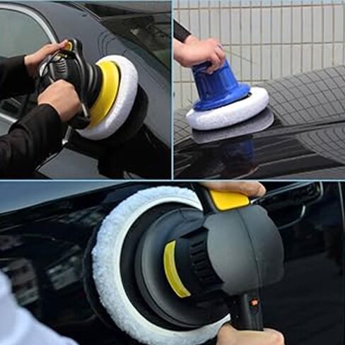 4 PCS CAR CAR PADS 5-6 Inch-منصات تلوين من الدرجة المهنية مع حواف مزدوجة مزدوجة للتفاصيل التلقائية واستعادة السطح in Saudi Arabia