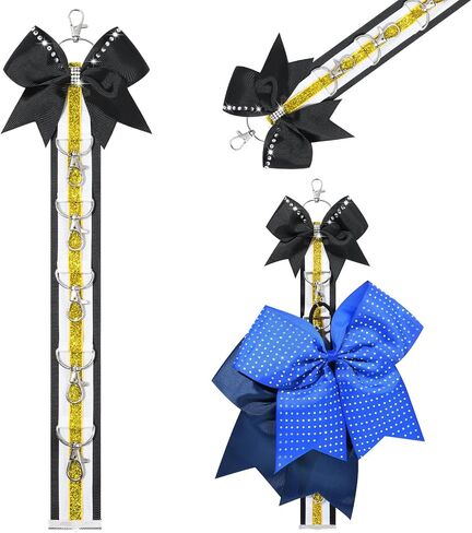 حامل القوس Deeka Cheer مع القوس المصغر لأكياس الظهر في سن المراهقة الفتيات اللمعان اللمعان التشجيع مفاتيح هدايا الهدايا المنظمات in Kuwait