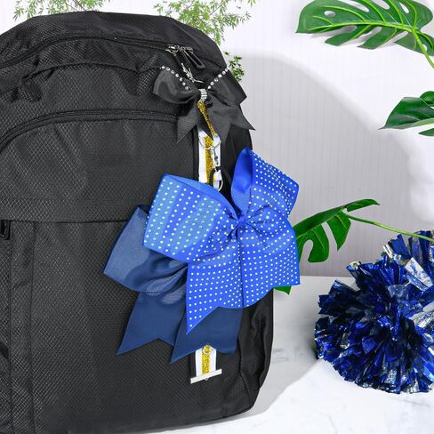 حامل القوس Deeka Cheer مع القوس المصغر لأكياس الظهر في سن المراهقة الفتيات اللمعان اللمعان التشجيع مفاتيح هدايا الهدايا المنظمات in Kuwait
