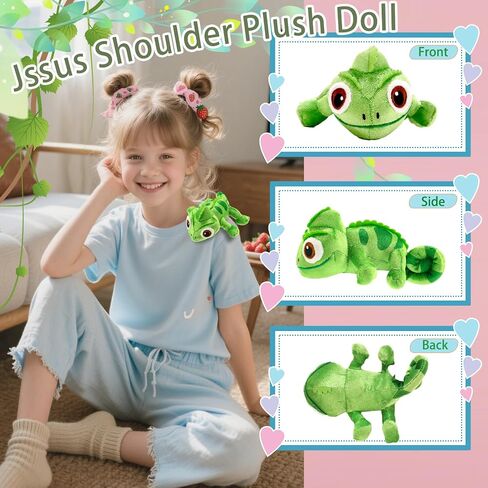 إكسسوارات أزياء السحلية Chameleonshoulder Plush Cosplay Propsmerch Gifts للنساء البالغين in Saudi Arabia