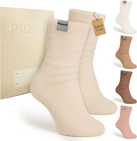 هدية Plüsch للنساء-الجوارب السحابية المريحة للغاية في مظروف Kraft-الرعاية الذاتية المدروسة ، وهدايا عيد ميلاد فريدة من نوعها للنساء in Kuwait