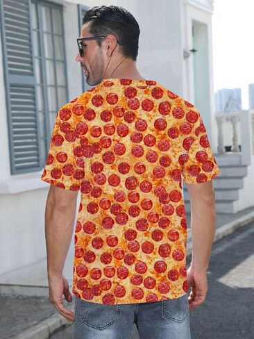 Unisex 3D Print Round Neck Short Sleeved Fashion Summer T-Shirt in Saudi Arabia