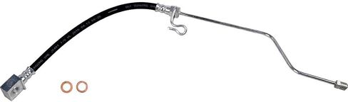 1X Brake Hose Rear Brake Line Replacement Brake Hydraulic Hose - Rear Left for F-150 2008 2007 2006 2005 2004 for Lobo 2008 2007 2006 2005 2004 for Lincoln Mark LT 2007 2006 Replace # 150.6538 in Saudi Arabia