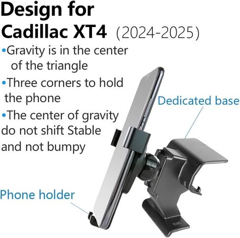 Car Phone Holder for 2019-2023 Cadillac XT4 Auto Accessories Navigation Bracket Interior Decoration Mobile Cell Phone Mount in Saudi Arabia