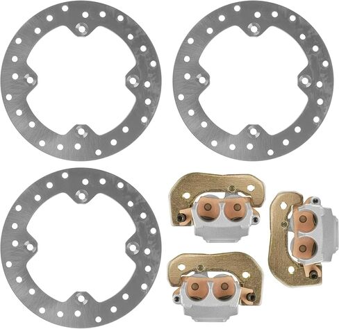 Caltric Front Front Disc ومجموعة الفرجار المتوافقة مع Can Am Outlander 1000R XMR 2018-2022 / Outlander 1000r / Outlander 1000r 4x4 XT-P 2018-2022 in Saudi Arabia