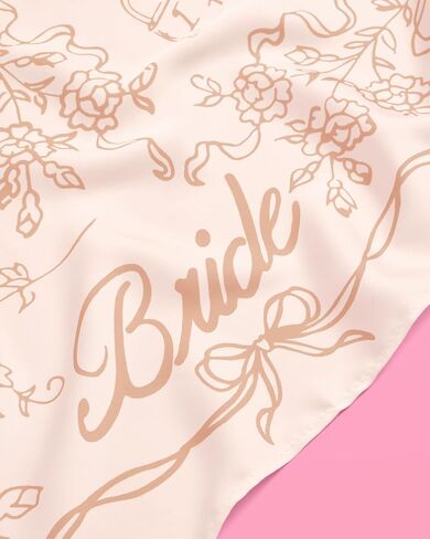 Xo ، Fetti Tan Bride Head وشاح ، 27x27 في | البكالوريوس بيج باندانا ، أغطية الرأس الزفاف ، ملحق حفلة باخ ، هدية وصيفات الشرف ، منديل زفاف أبيض ، قبعة حريرية محايدة in Saudi Arabia