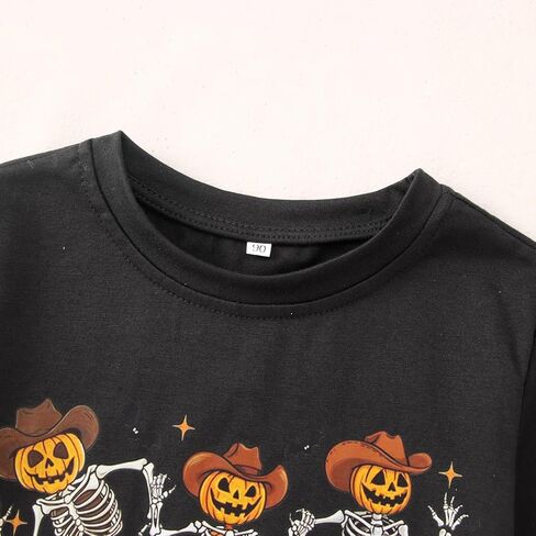 رقص هيكل عظمي طفل هالوين قميص طفل رعاة بنت رعاة البقر الهياكل العظمية Tshirt مضحكة TEE in Kuwait