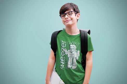 Weezer Rock Band Robot & Logo Green Youth Short Sleeve T-Shirt Tee Tee in Kuwait