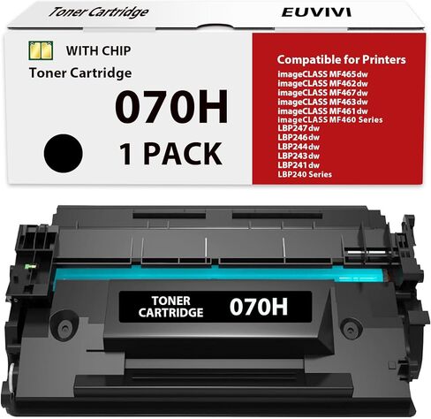 خرطوشة حبر بديلة 070 متوافقة مع خرطوشة حبر Canon 070 070H لطابعة imageCLASS MF465dw MF462dw LBP246dw LBP247dw (عبوة واحدة) in Kuwait