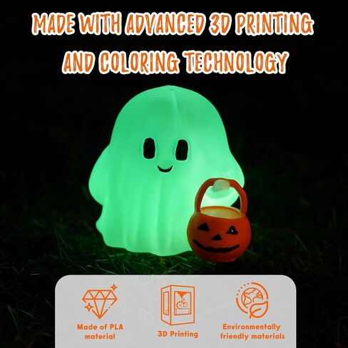Halloween Ghost Statue Cute Spooky Figurines Desk Ornament Decorations Cartoon Mini Spooky Halloween Unique Cat Ghost Figurines for Festive Home and Office Desktop Decor Display Ornaments in Saudi Arabia