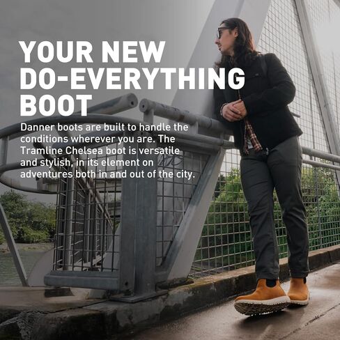Danner Tramline Chelsea 917 Gore-Tex Men's Boots-جلد كامل الحبوب ، مقاوم للماء ، متعدد الاستخدامات للمدينة والمغامرة in Saudi Arabia