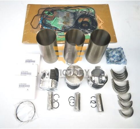 لـ Shibaura N843T N843-L N843-T N843 N843L N843LT N843L-T إصلاح مجموعة Rebuild Kit Piston + Ring Set + Conrod Bearing + Cylinder Gasket Kit + Liner Sleeve Set + 6 PCS. in Kuwait