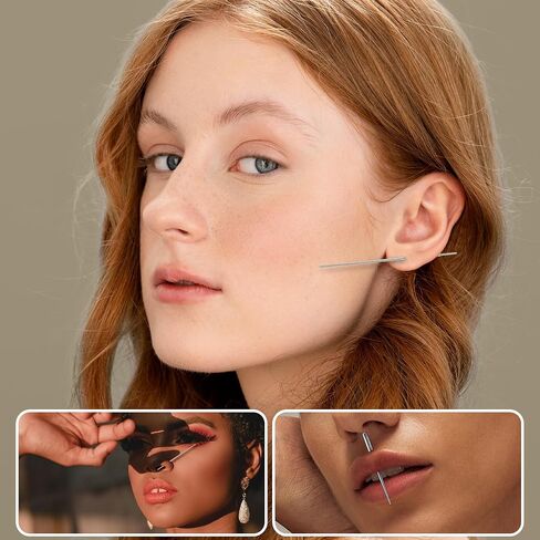 ثقب أداة إدخال تفتق | أفضل أدوات ثقب Taper 16G و 18G لتغيير المجوهرات | الفص والغضاريف طقم ثقب | Titanium arring threader أداة | حزمة متنوعة من 2 in Saudi Arabia