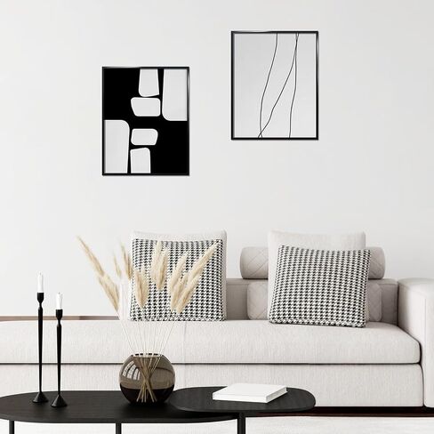 مجموعة إطار ملصق Vilabbey 16x24 من 5 ، 16x24 إطار أسود للتصاعد على الحائط رأسياً أو أفقياً ، إطار صورة معرض الجدار in Kuwait