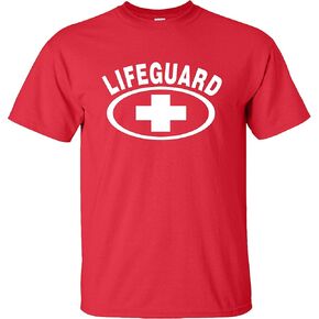Kids Life Guard T-Shirt Lifeguarding Costume White Cross Child Youth in Kuwait
