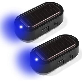2PCS CAR SOLAR POWER محاكاة إنذار وهمية ، نظام إنذار للسيارة ، مصباح السلامة الداخلية تحذيرًا تلقائيًا مع منفذ شاحن USB ، مصباح مضاد للسرقة LED مصباح وهمي in Kuwait