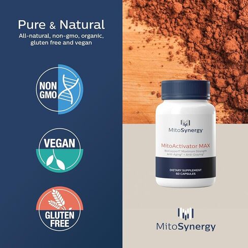MitoActivator Max - Biocopper1 (Cunermuspir) 2.0mg أقصى قوة للنحاس الحيوي - تعزيز الميتوكوندريا NAD+ ATP ، مضاد للشيخ in Kuwait