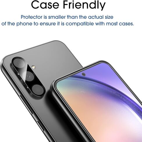 amFilm [3+2 Pack Screen Protector for Samsung Galaxy ScreenProtector,9H Hardness Tempered Glass,Anti Scratch, Bubble Free in Kuwait