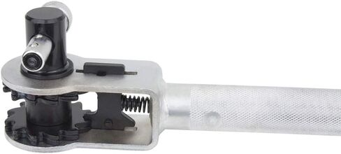 MyTee Products 39.5 "القياسي القياسي لقطع النشوة للمقطورة المسطحة-Chrome Carbon-Steel Ratchet Bar مع مقبض غير قاطع ونصيحة مقاومة للانزلاق للتشغيل الآمن in Kuwait