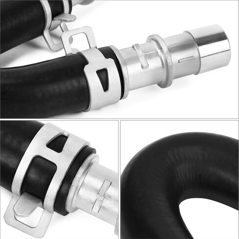 QWORK Upgrade Aluminum Engine Heater Core Bypass Kit, Includes Interchangeable 5/8" and 3/4" Hose Fittings, Direct Replacement with Quick Installation in Saudi Arabia