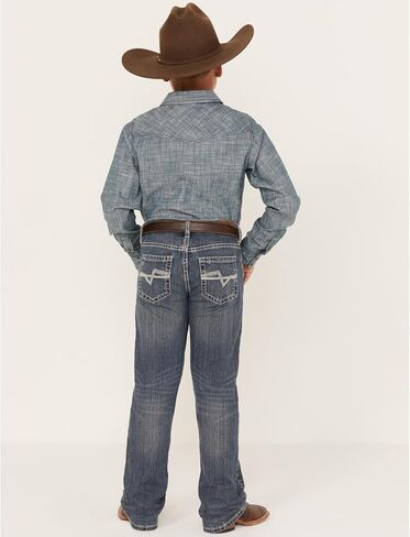 Cody James Boys' Stone Cold Wash Slim Boot Stretch Jeans - Cbsu22j14-Big in Saudi Arabia