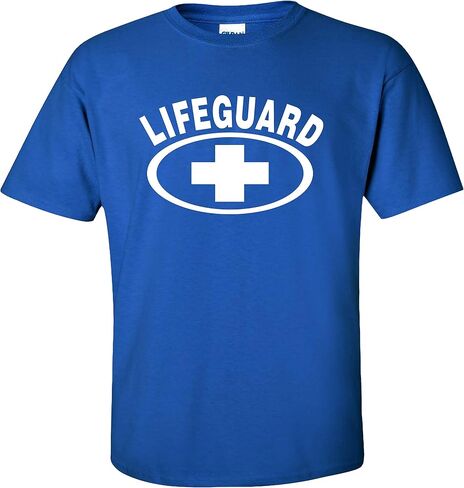 Kids Life Guard T-Shirt Lifeguarding Costume White Cross Child Youth in Saudi Arabia