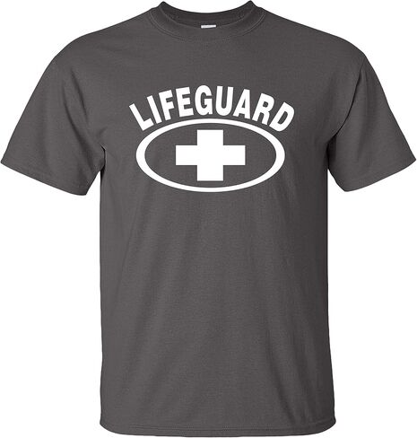 Kids Life Guard T-Shirt Lifeguarding Costume White Cross Child Youth in Saudi Arabia