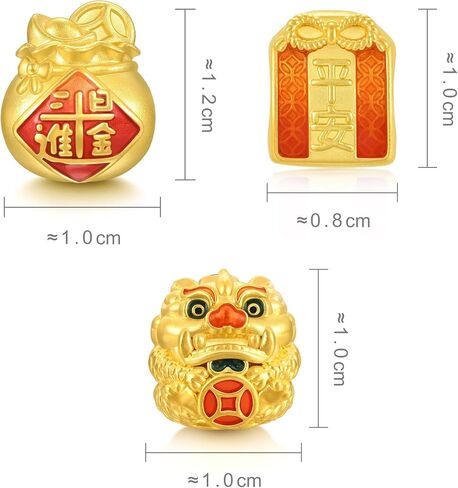 Sang Sang Sang 999 24K Solid Gold Bomes Processing Marks Trio Bracelet Jewelry for Women 17cm 94330C 92624C 92668C in Saudi Arabia