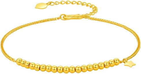 24K أساور ذهبية صلبة للنساء ، سوار ذهبي نقي حقيقي مجوهرات سوار الذهب الذهب للهدايا للأزواج هدايا A0712076 in Saudi Arabia