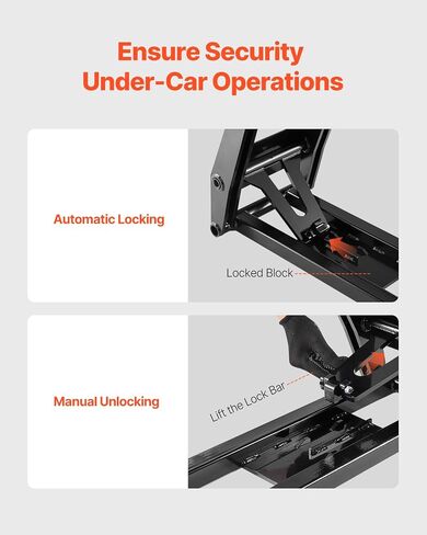 VEVOR Car Lift, 7000 lbs Capacity Car Lifts for Home Garage, 3-Level Adjustable with 29.4" Lift Height & Remote Control, Auto Lock Portable Car Lift with 4 Rubber Pads & 4 Lifting Columns in Saudi Arabia