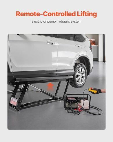 VEVOR Car Lift, 7000 lbs Capacity Car Lifts for Home Garage, 3-Level Adjustable with 29.4" Lift Height & Remote Control, Auto Lock Portable Car Lift with 4 Rubber Pads & 4 Lifting Columns in Saudi Arabia