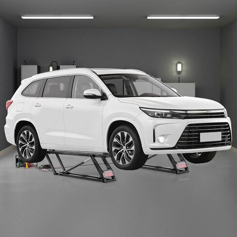 VEVOR Car Lift, 7000 lbs Capacity Car Lifts for Home Garage, 3-Level Adjustable with 29.4" Lift Height & Remote Control, Auto Lock Portable Car Lift with 4 Rubber Pads & 4 Lifting Columns in Saudi Arabia