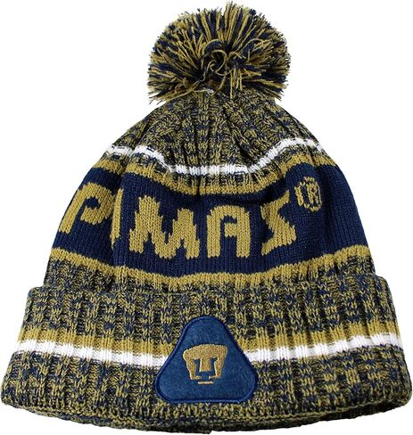Icon Sports Federacion Mexicana de Futbol Asociacion Club Deportivo Social y Culture - Cruz Azul Crowned Team Pom Beanie، أزرق، OSFM (CR42BN-2) in Saudi Arabia