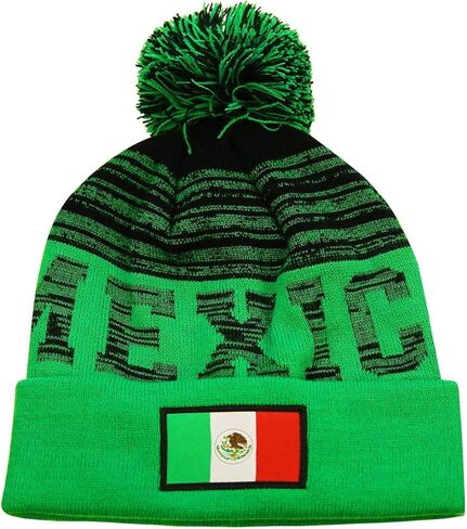 Icon Sports Federacion Mexicana de Futbol Asociacion Club Deportivo Social y Culture - Cruz Azul Crowned Team Pom Beanie، أزرق، OSFM (CR42BN-2) in Saudi Arabia
